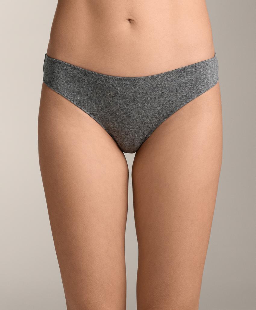 Классические трусики из хлопковой смеси, 5 штук, рифленые и гладкие