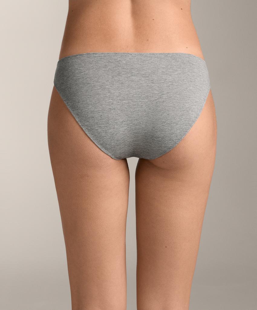 Классические трусики из хлопковой смеси, 5 штук, рифленые и гладкие