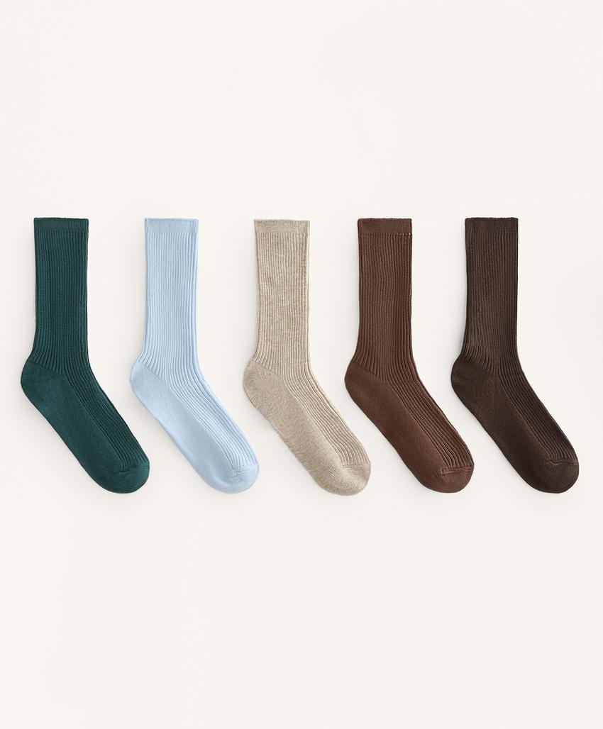 5 пар классических носков с хлопком