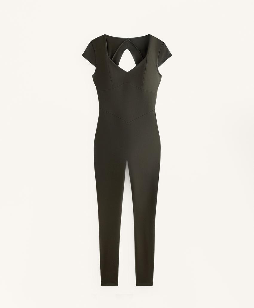 Длинный комбинезон Evermove с коротким рукавом