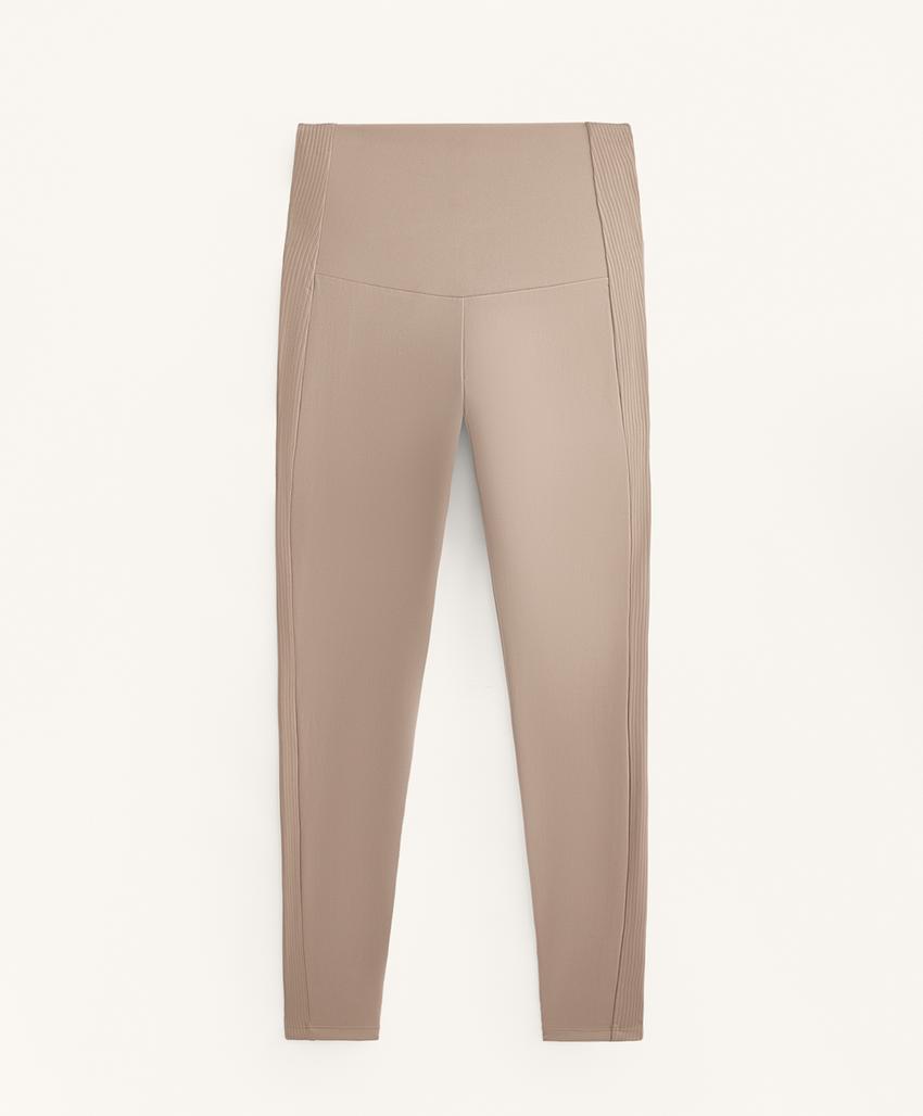 Легинсы Comfortlux в рубчик длиной до щиколотки с завышенной талией