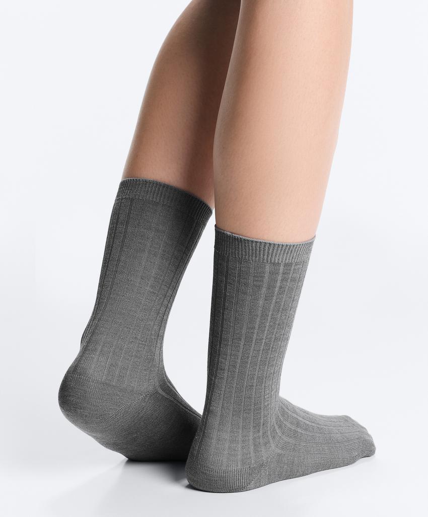 Носки Classic Rib из смесового шелка