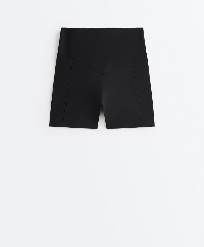 Hot pant с завышенной талией Compressive с карманом, 10 см