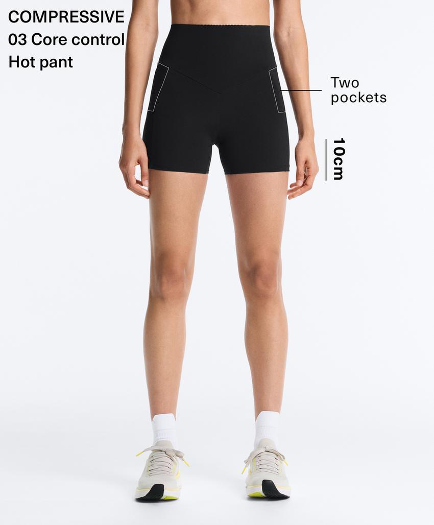 Hot pant с завышенной талией Compressive с карманом, 10 см