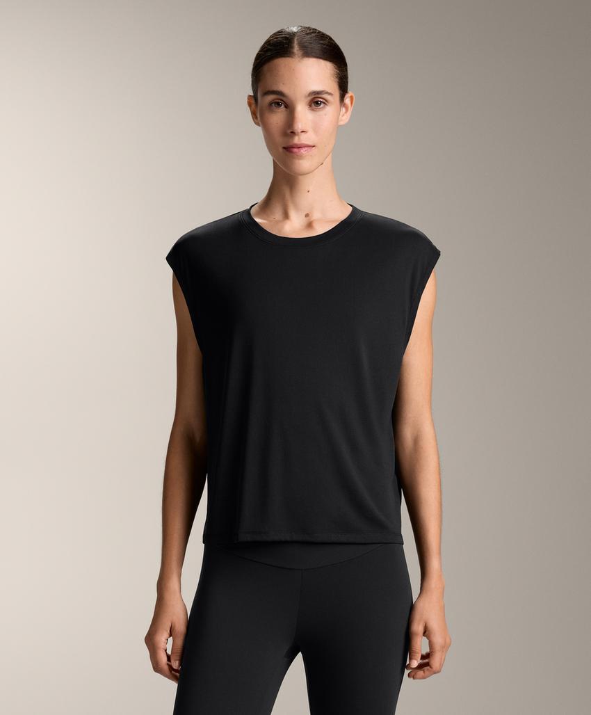 Футболка без рукавов из модального микса