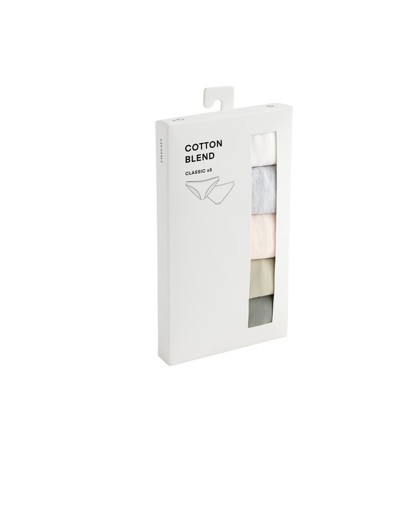 5 хлопковых классических трусиков