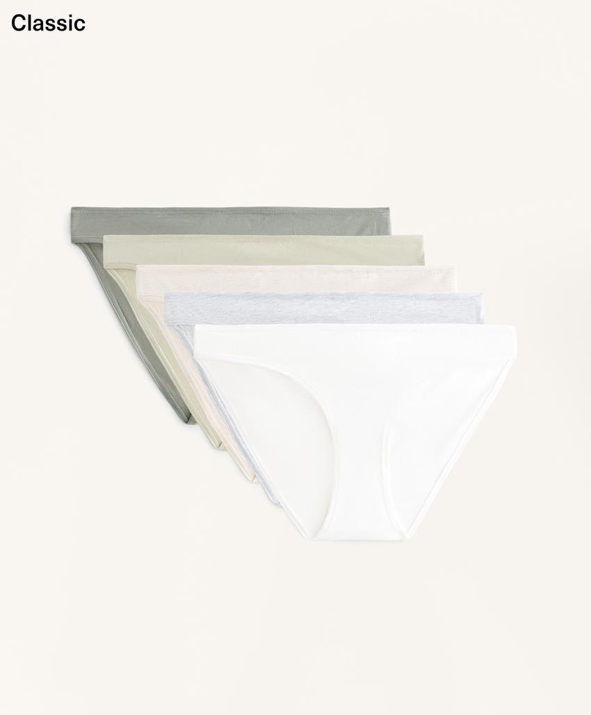 5 хлопковых классических трусиков