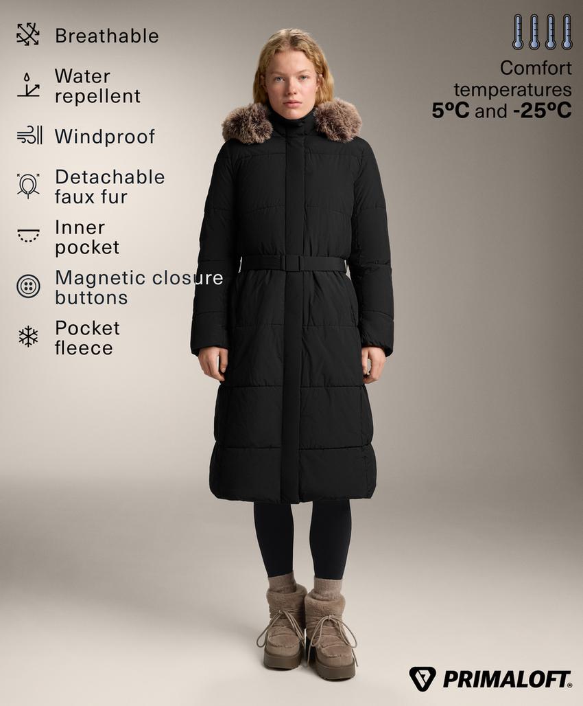 Водоотталкивающее утепленное пальто Primaloft®
