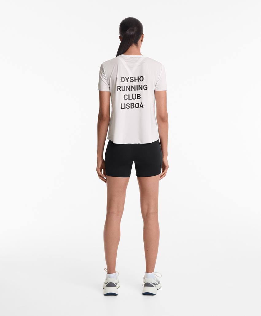 Футболка с короткими рукавами running club lisboa из технического материала