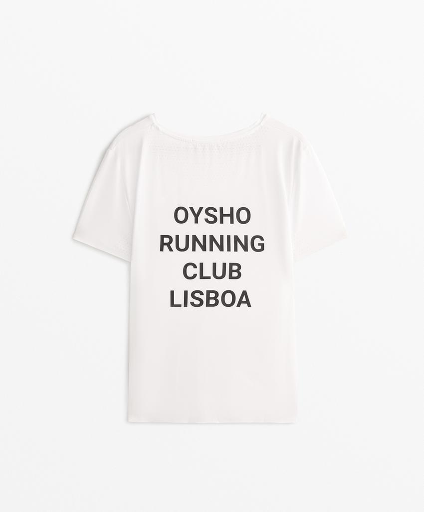 Футболка с короткими рукавами running club lisboa из технического материала