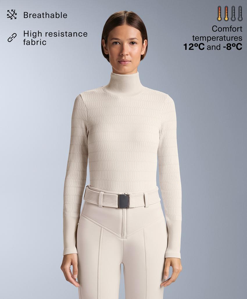 Бесшовная термофутболка с геометрическим узором Base Layer