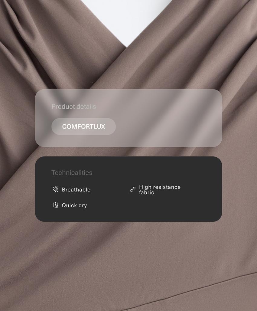 Комбинезон comfortlux с перекрестным лифом и короткими шортами