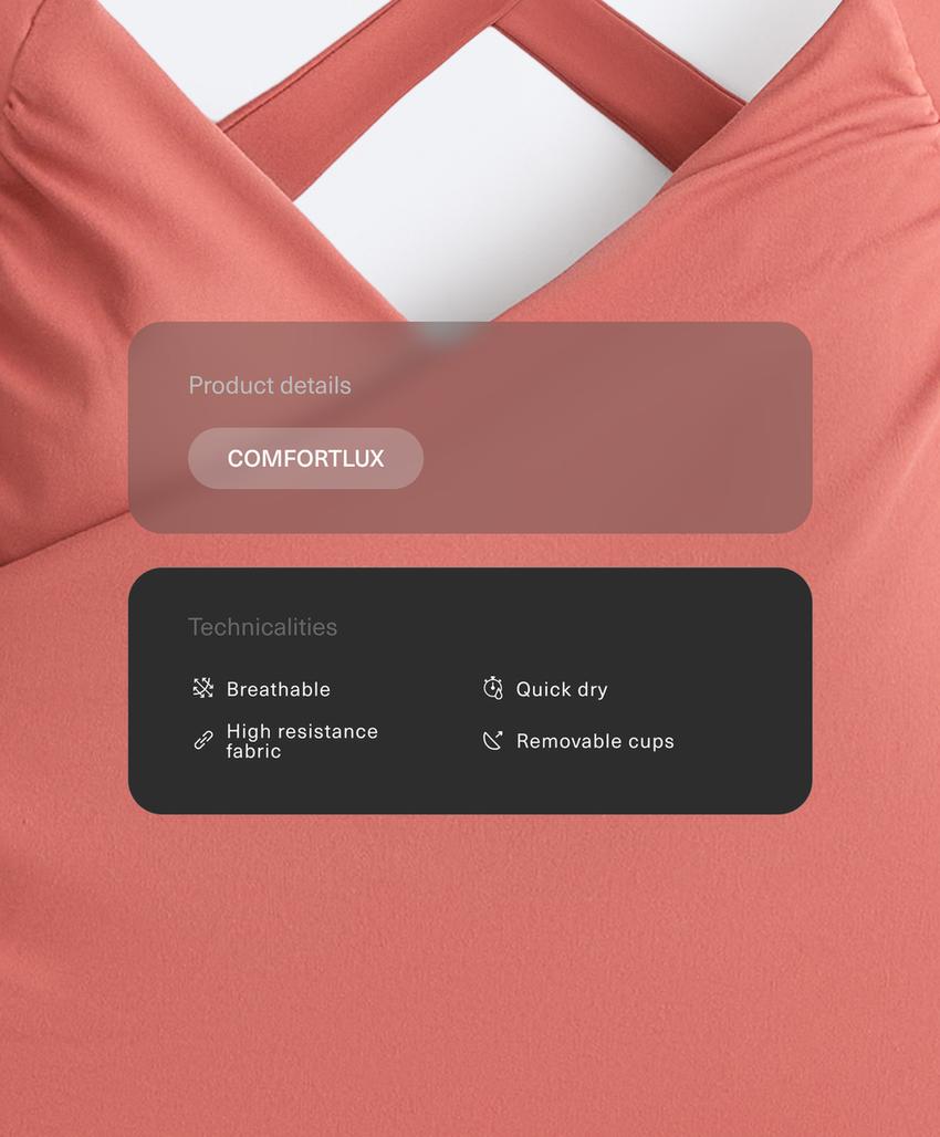 Майка с перекрестным вырезом comfortlux
