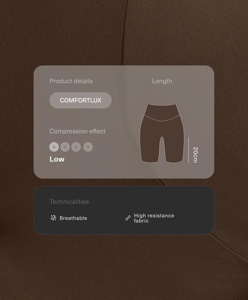 Леггинсы байкеры comfortlux с высокой посадкой 20 см