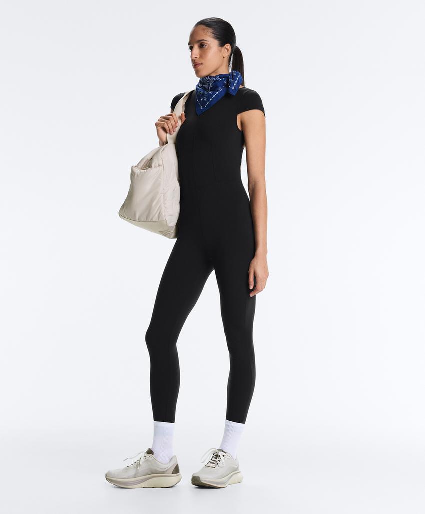 Длинный комбинезон Compressive с коротким рукавом