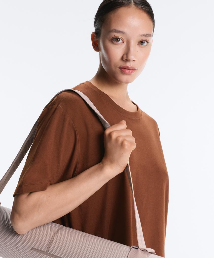 Футболка Oversize с короткими рукавами из смесового хлопка