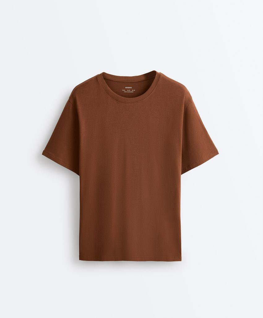 Футболка Oversize с короткими рукавами из смесового хлопка