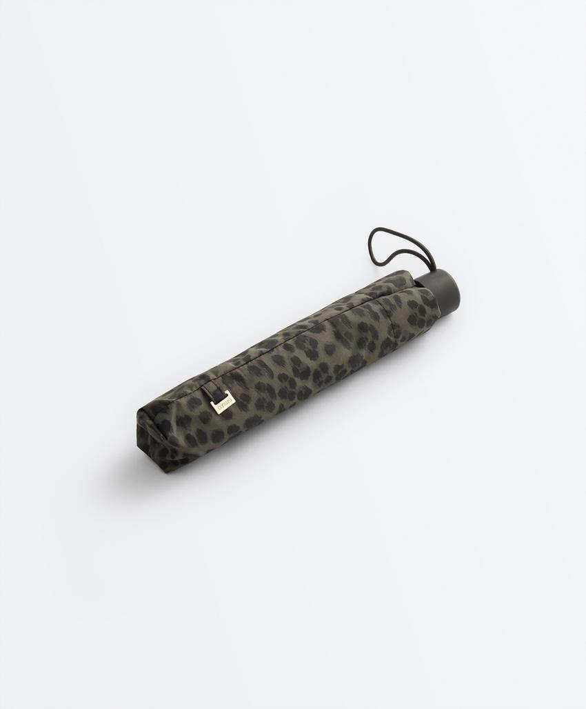 Guarda-chuva leve estampado leopardo