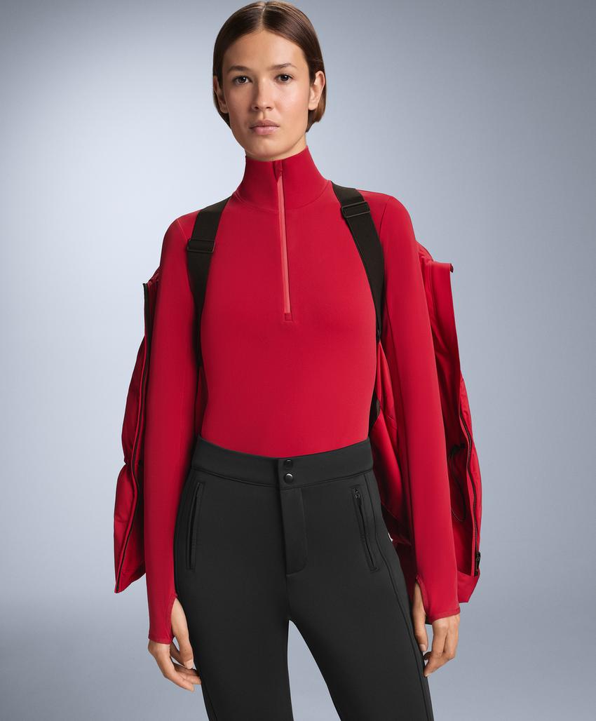 Термофутболка Base Layer с молнией до середины груди