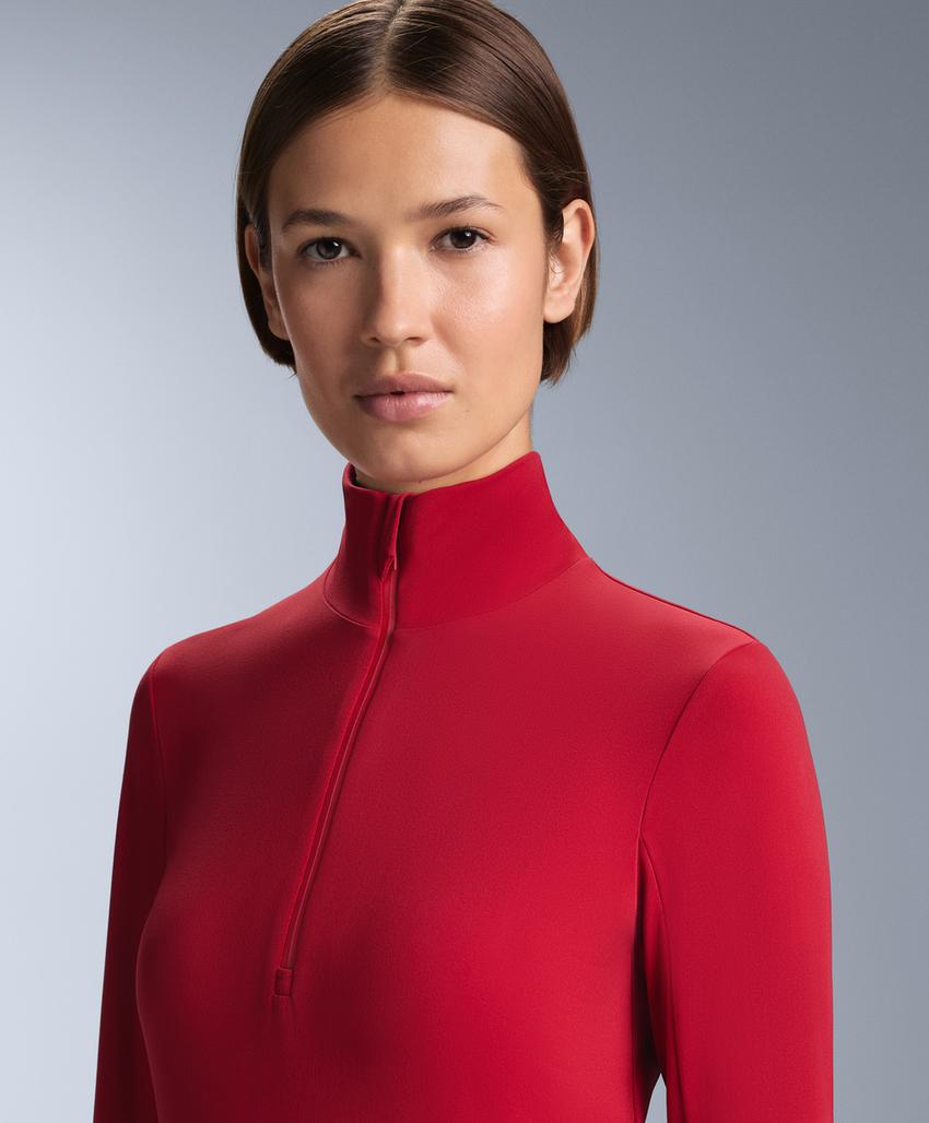 Термофутболка Base Layer с молнией до середины груди