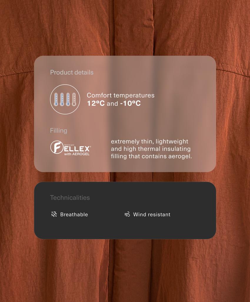 Укороченная утепленная куртка FELLEX® AEROGEL