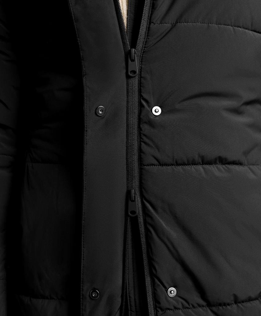 Водоотталкивающая утепленная куртка миди Primaloft®