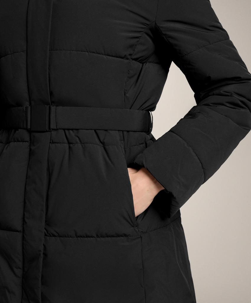 Водоотталкивающая утепленная куртка миди Primaloft®