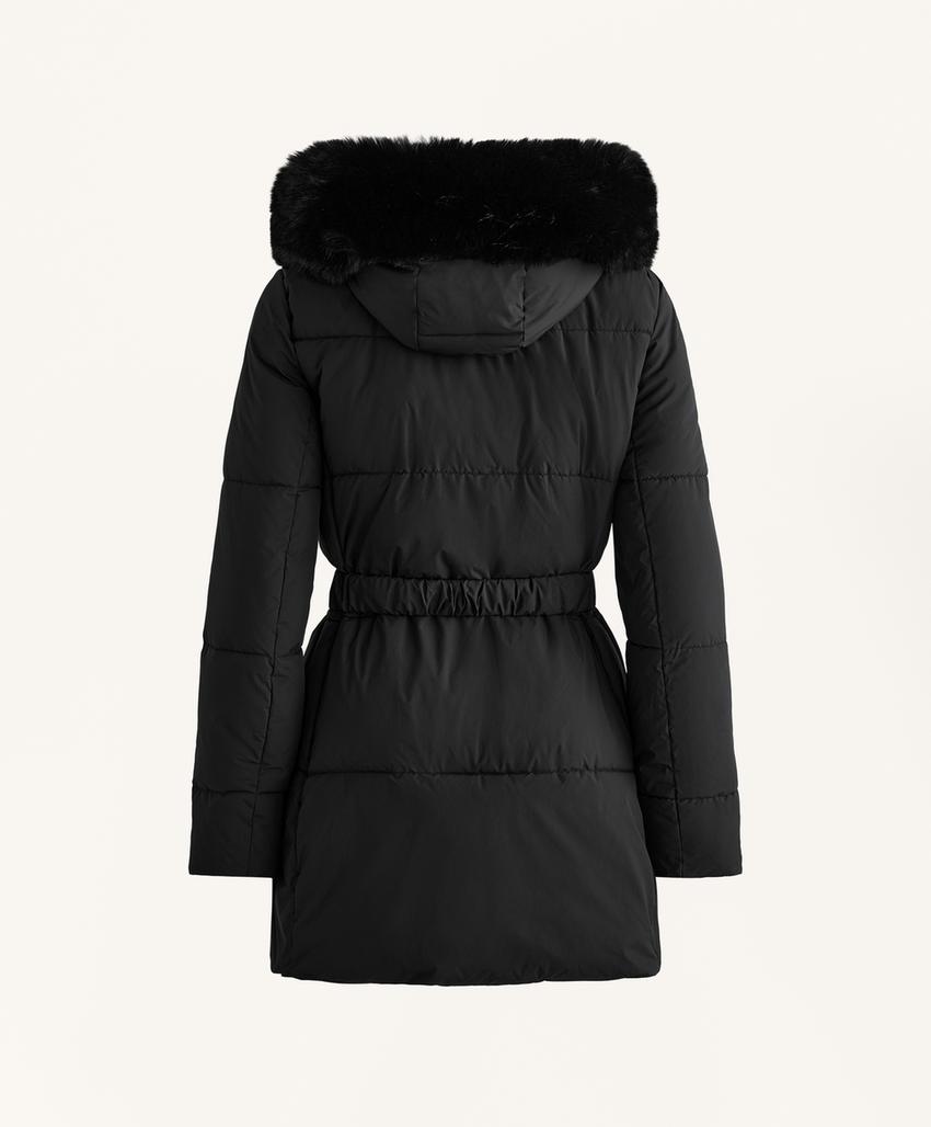 Водоотталкивающая утепленная куртка миди Primaloft®