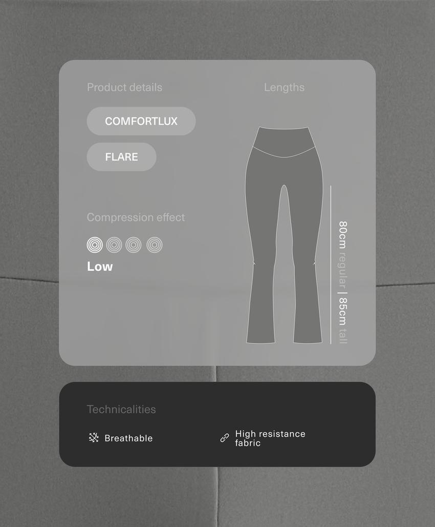 Брюки расклешённого кроя с высокой посадкой Comfortlux