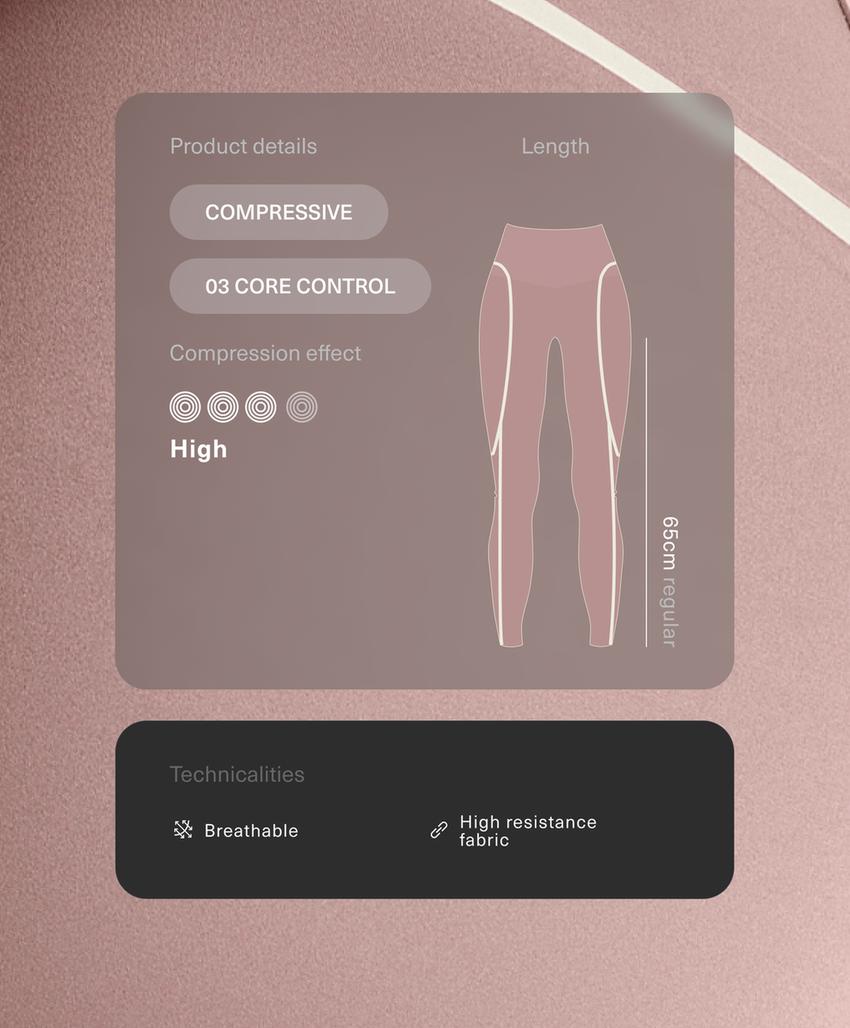 Легинсы Compressive Core Control с завышенной талией