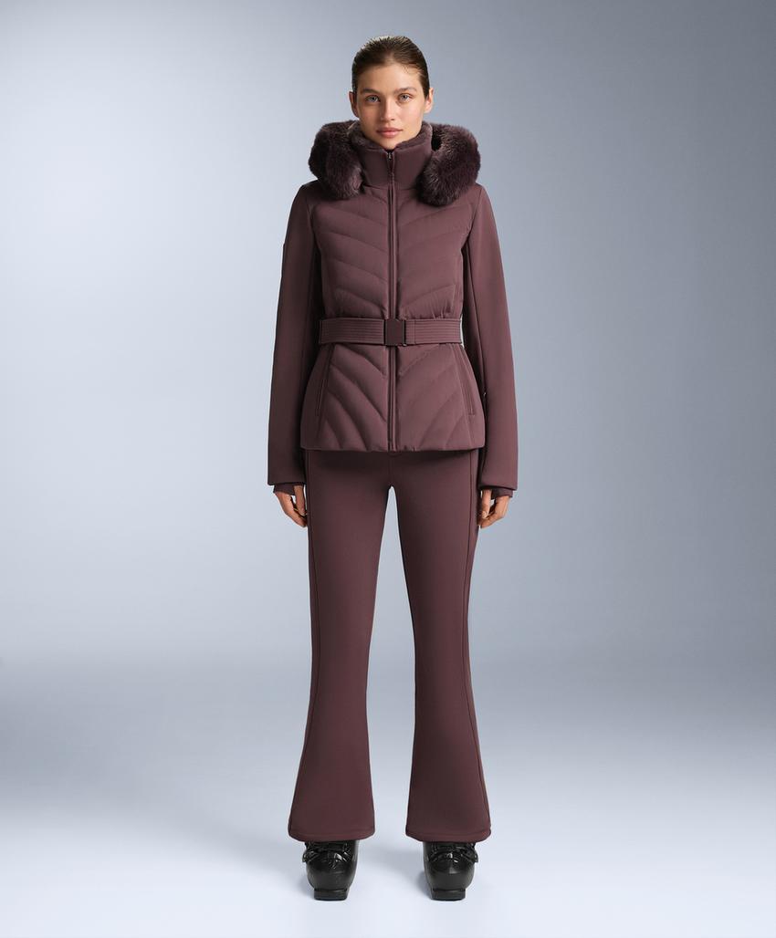 Water-resistant flare stretch SKI trousers