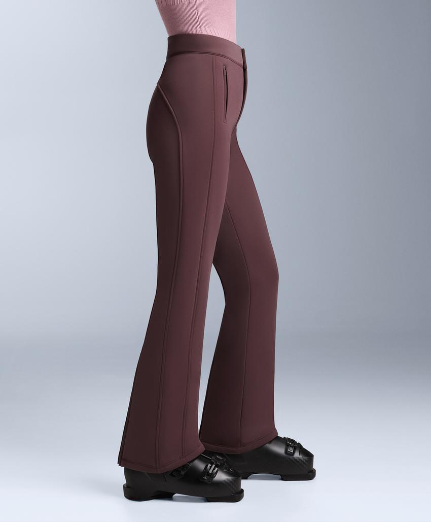 Water-resistant flare stretch SKI trousers