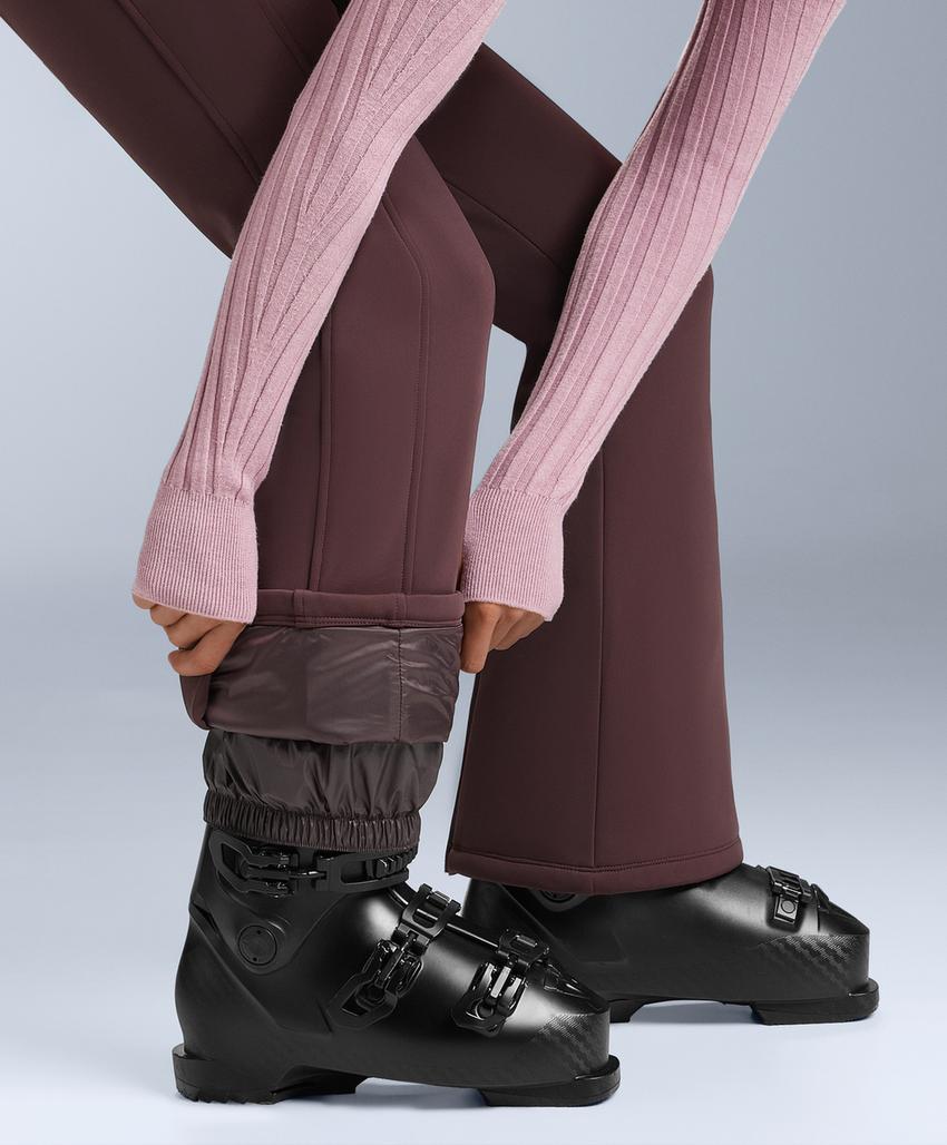 Water-resistant flare stretch SKI trousers