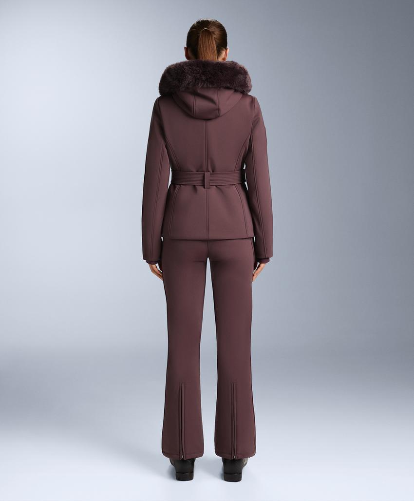Water-resistant flare stretch SKI trousers