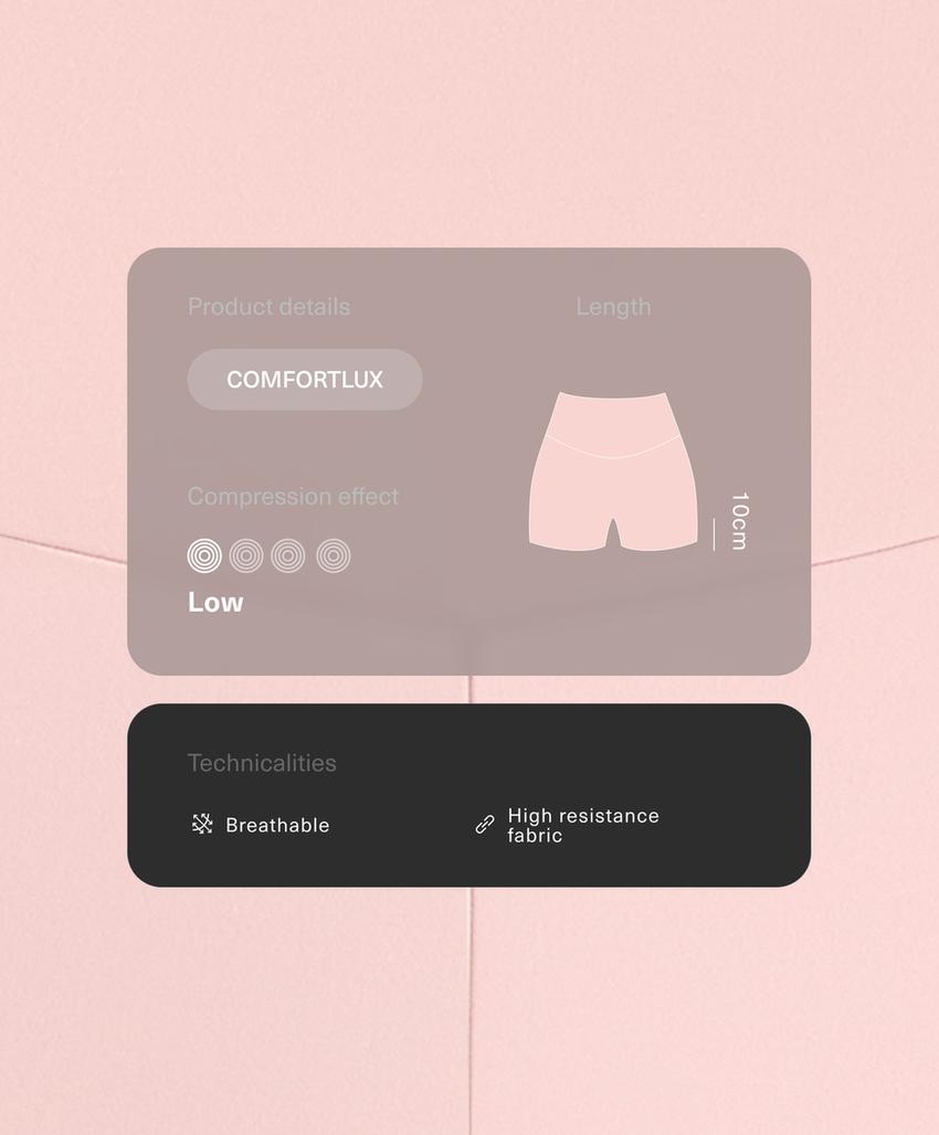 Легинсы Hot pants Comfortlux с высокой посадкой, 10 см