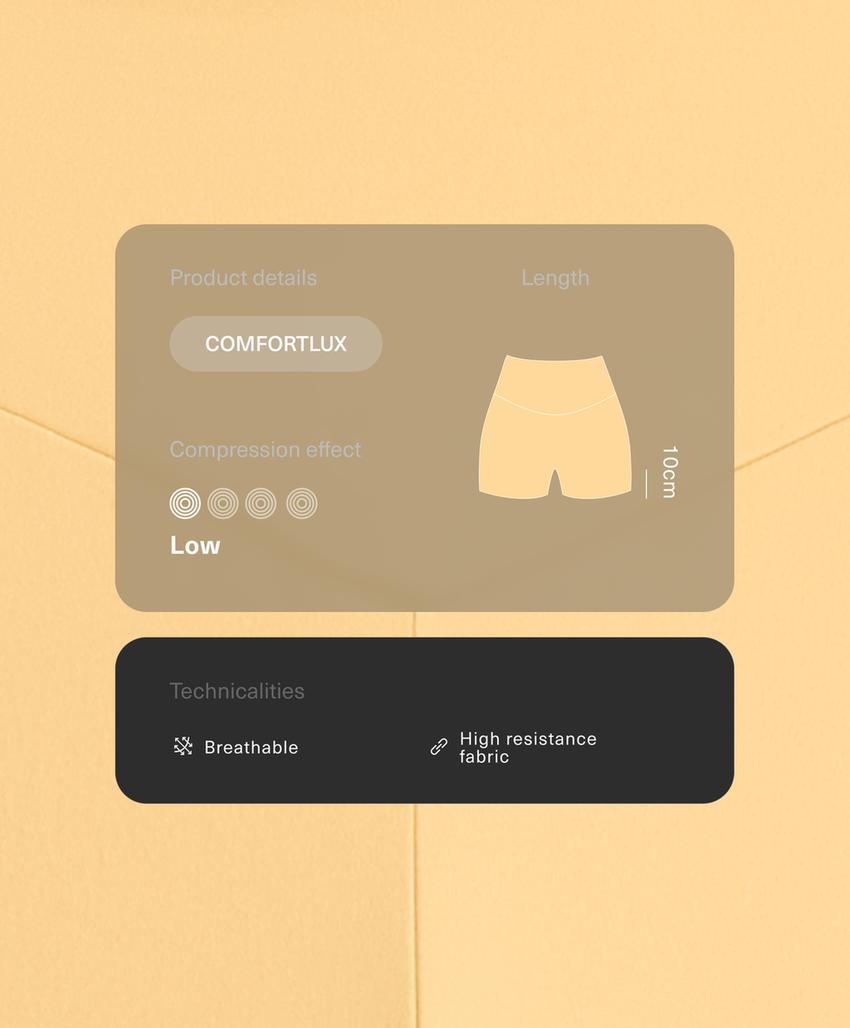 Легинсы Hot pants Comfortlux с высокой посадкой, 10 см