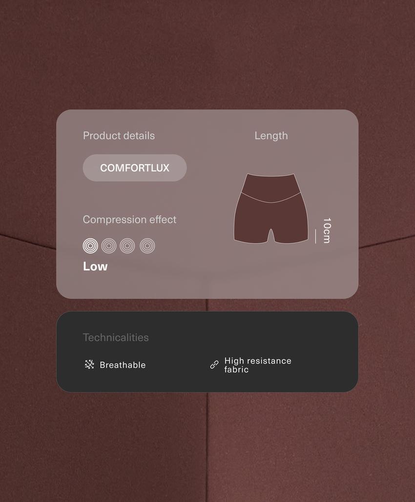 Легинсы Hot pants Comfortlux с высокой посадкой, 10 см
