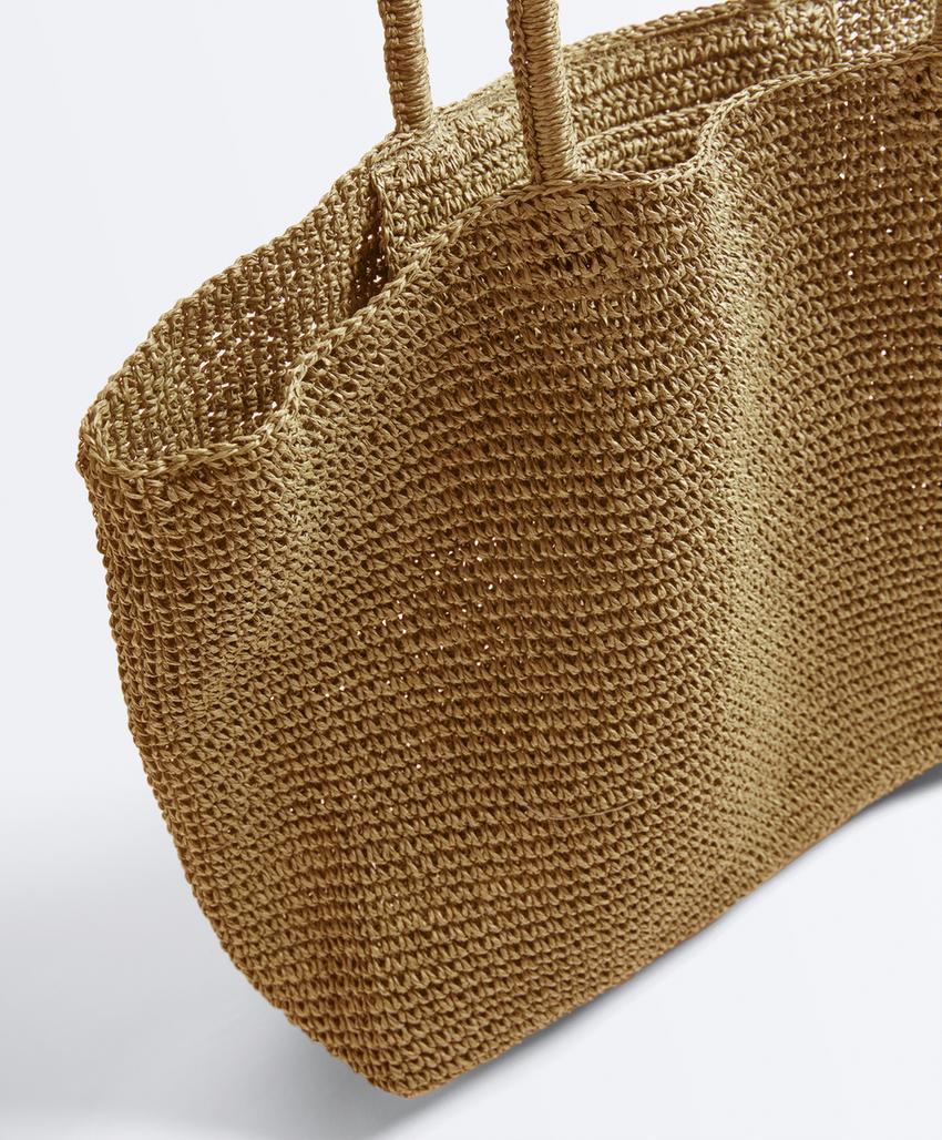 Mala shopper em papel entrançado