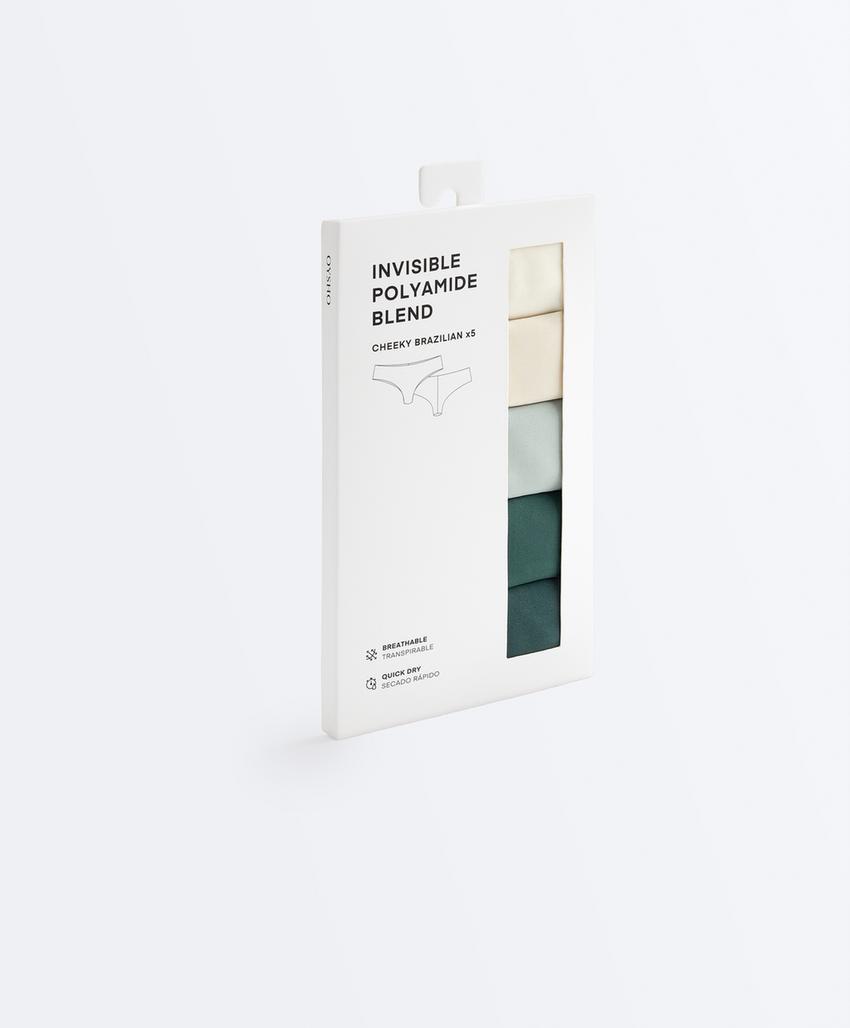 Pack de 3 cuecas brasileiras invisíveis laser cut