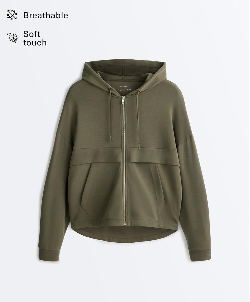 Куртка из мягкой ткани с модалом