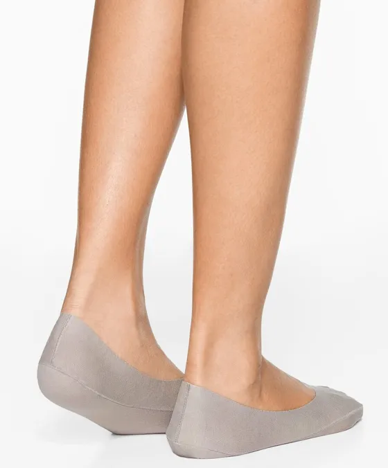 Невидимые носки из хлопкового микса средней посадки, 2 пары