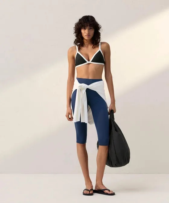 Легинсы капри Comfortlux с высокой посадкой длиной 40 см