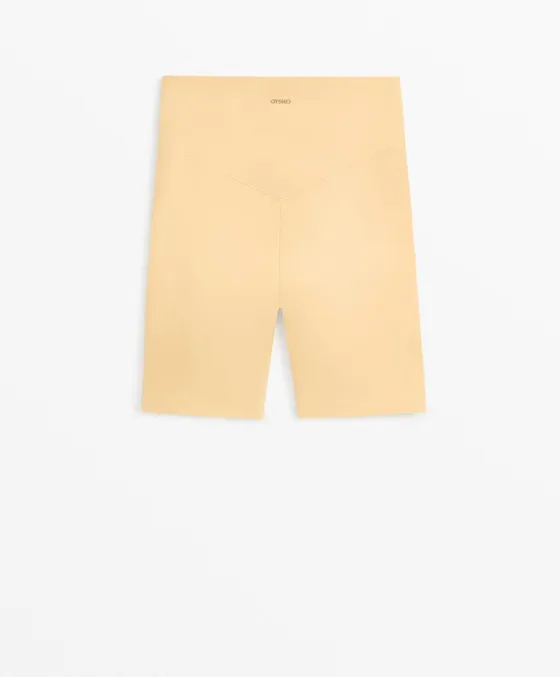 Велосипедки из полиамида с фактурой хлопка, длина 20 см