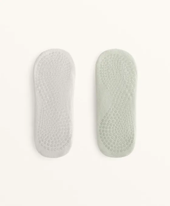 2 пары носков из смесового хлопка с лентами для йоги и пилатеса