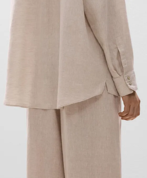 Рубашка свободного кроя из 100%-го льна