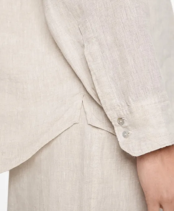 Рубашка свободного кроя из 100%-го льна