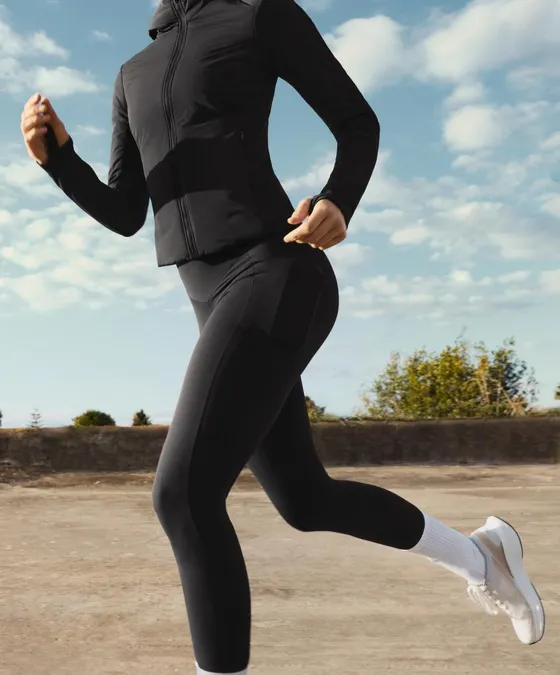 Легинсы до щиколотки Compressive, карман и высокая посадка, 65 см