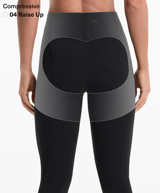 Компрессионные легинсы Compressive до щиколотки с эффектом пуш-ап