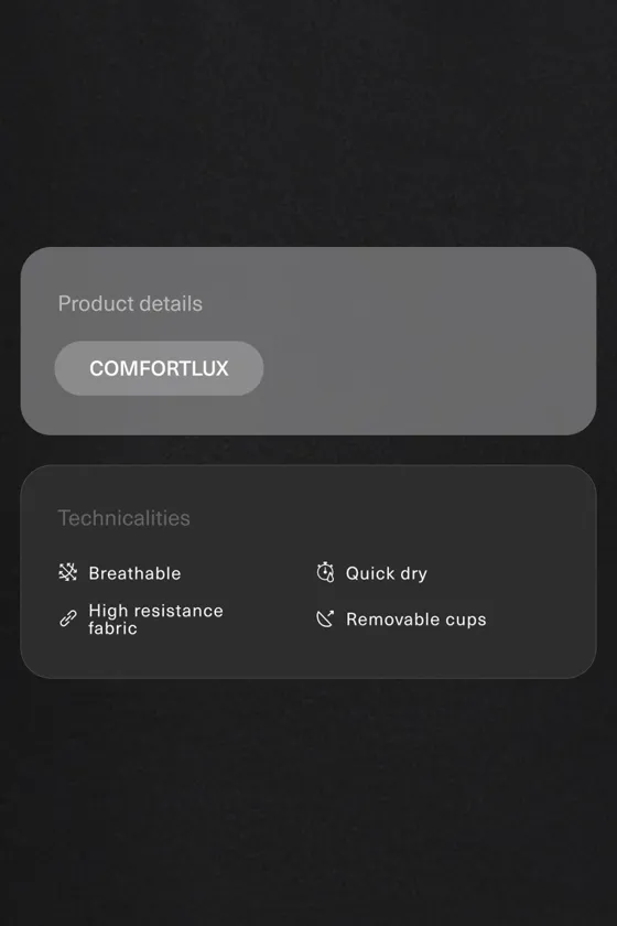 Топ-майка Comfortlux с тесемками и чашками