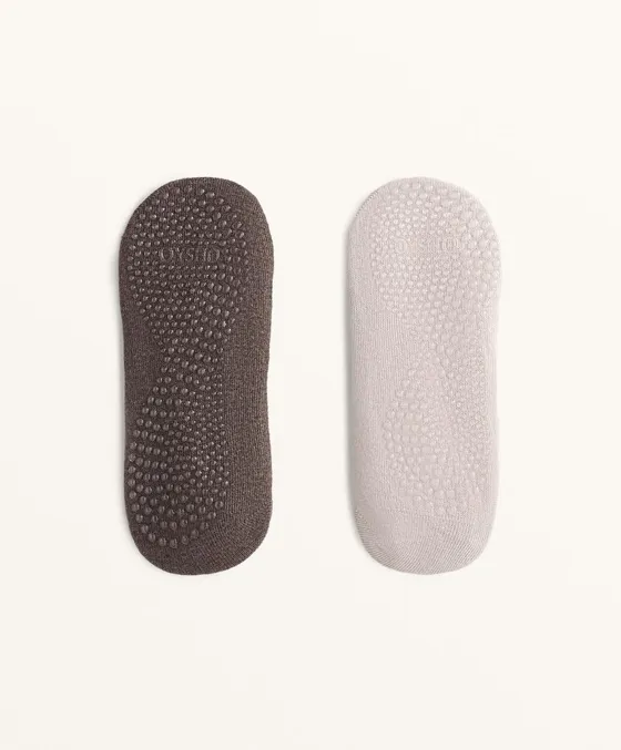 2 пары носков из смесового хлопка с лентами для йоги и пилатеса